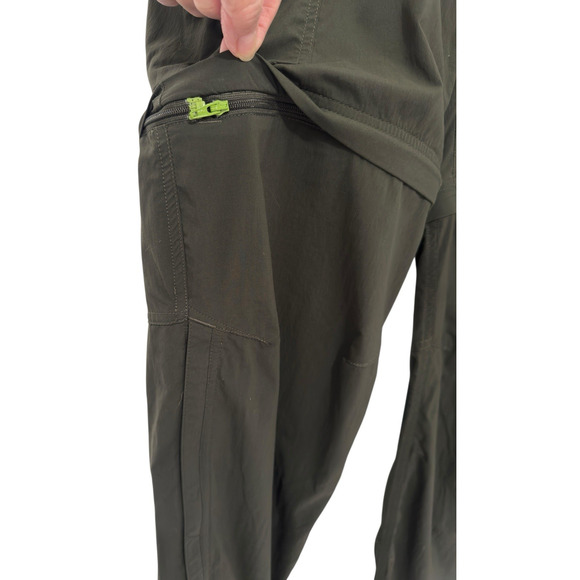 REI Co-op Women 6P 30"x28" Sahara Convertible Pants Outdoor Hiking Camping Olive - Picture 8 of 11